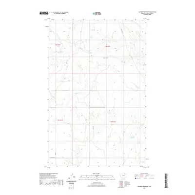 2020 Map of Salsbery Reservoir, 2020 Print