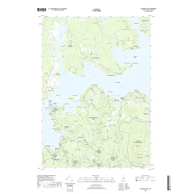 2018 Map of Salsbury Cove, 2018 Print