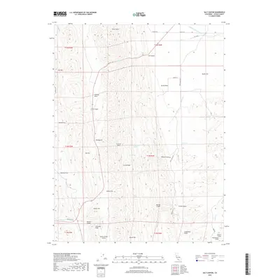 2018 Map of Salt Canyon, 2018 Print
