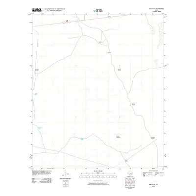2010 Map of Salt Flat, 2010 Print