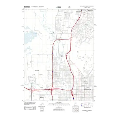 2011 Map of Salt Lake City North, 2011 Print