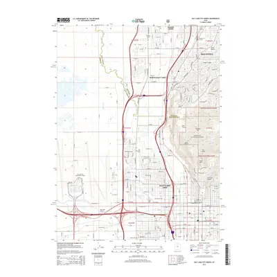 2014 Map of Salt Lake City North, 2014 Print