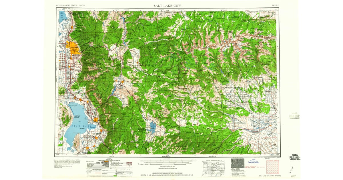 1960s Maps of Woodland Hills UT - Salt Lake City Salt Lake County Ut Usgs Topo 1960 Og 1200x630 