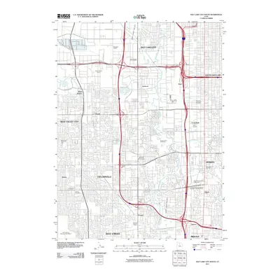 2011 Map of Salt Lake City South, 2011 Print