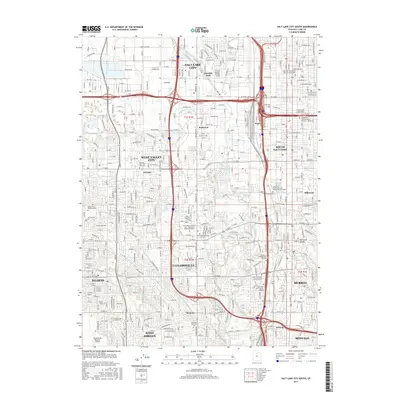 2017 Map of Salt Lake City South, 2017 Print