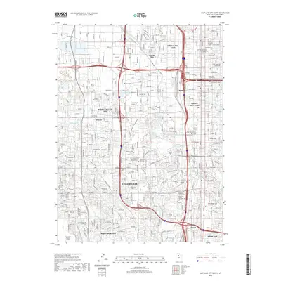 2020 Map of Salt Lake City South, 2020 Print