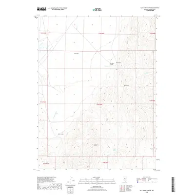 2018 Map of Salt Marsh Canyon, 2018 Print