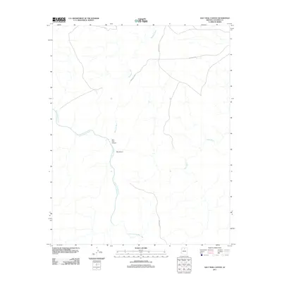 2011 Map of Salt Trail Canyon, 2011 Print