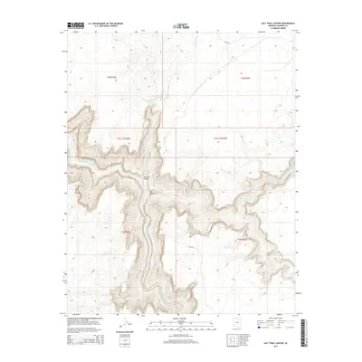 2014 Map of Salt Trail Canyon, 2014 Print