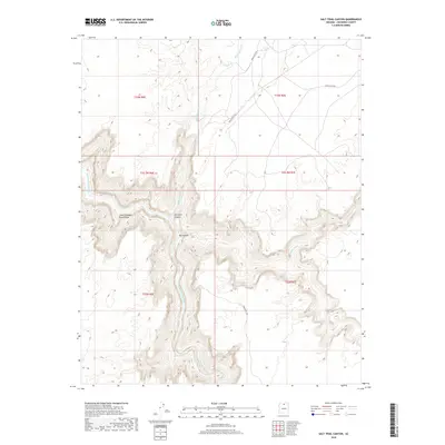 2018 Map of Salt Trail Canyon, 2018 Print