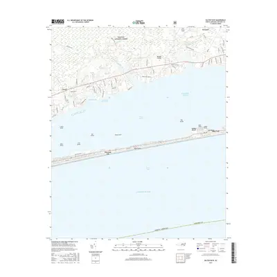 2016 Map of Salter Path, 2016 Print