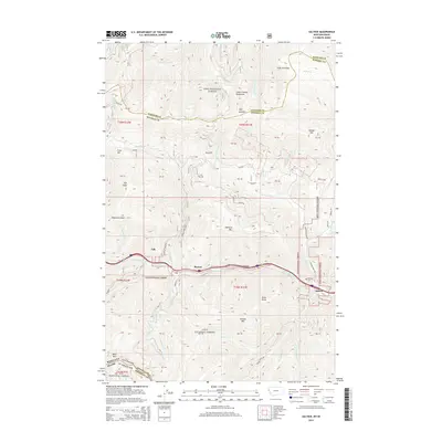 2014 Map of Saltese, 2014 Print