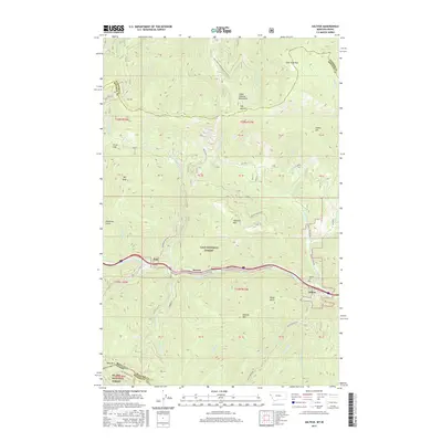 2017 Map of Saltese, 2017 Print