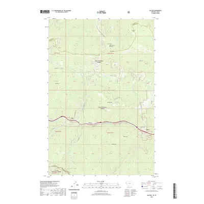 2020 Map of Saltese, 2020 Print