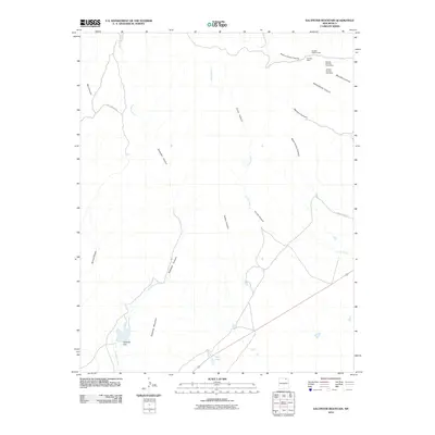 2010 Map of Saltpeter Mountain, 2010 Print