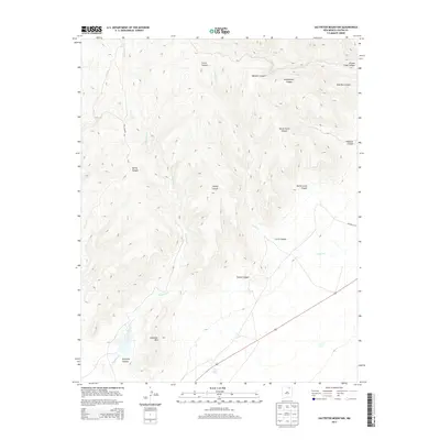 2013 Map of Saltpeter Mountain, 2013 Print