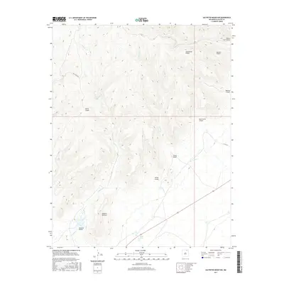 2017 Map of Saltpeter Mountain, 2017 Print