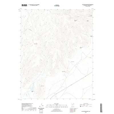 2020 Map of Saltpeter Mountain, 2020 Print