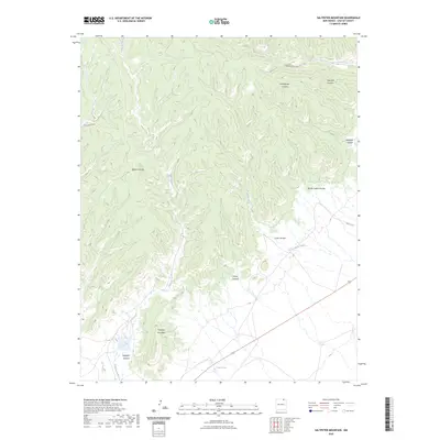 2023 Map of Saltpeter Mountain, 2023 Print