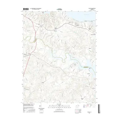 2016 Map of Saluda, 2016 Print