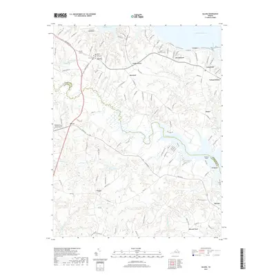 2019 Map of Saluda, 2019 Print