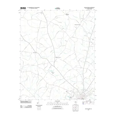 2011 Map of Saluda North, 2011 Print