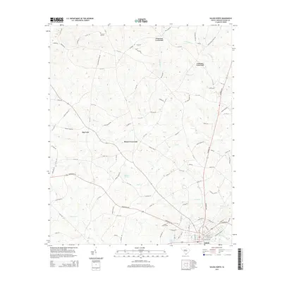 2014 Map of Saluda North, 2014 Print