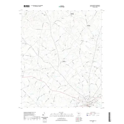 2020 Map of Saluda North, 2020 Print