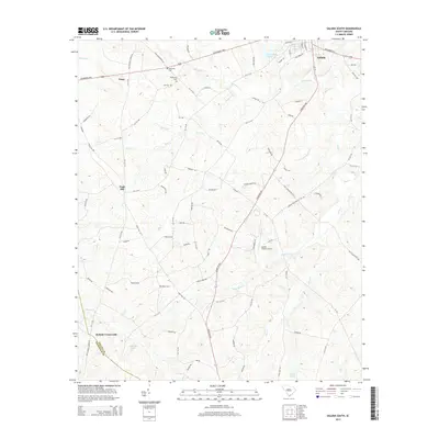 2014 Map of Saluda South, 2014 Print