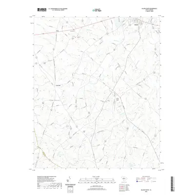 2020 Map of Saluda South, 2020 Print