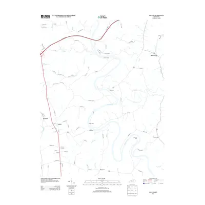 2013 Map of Salvisa, 2013 Print