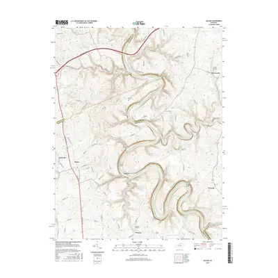 2016 Map of Salvisa, 2016 Print