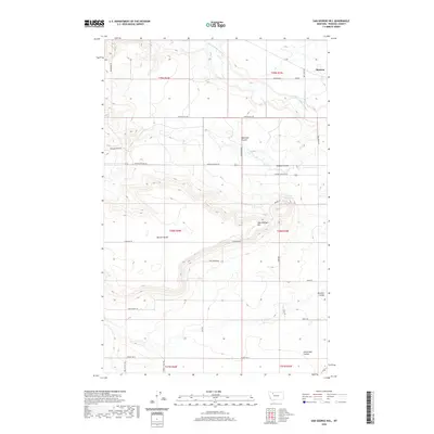 2020 Map of Sam George Hill, 2020 Print