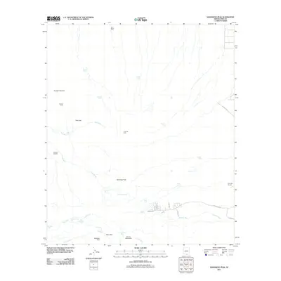 2011 Map of Samaniego Peak, 2011 Print