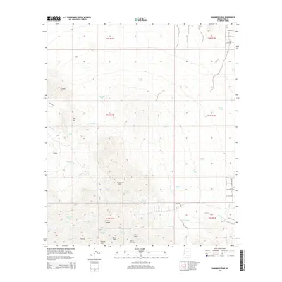 2014 Map of Samaniego Peak, 2014 Print