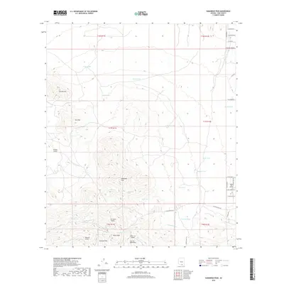 2018 Map of Samaniego Peak, 2018 Print