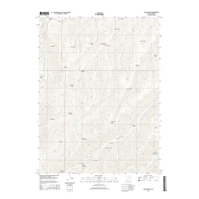 2014 Map of Sams Canyon, 2014 Print