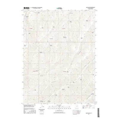 2017 Map of Sams Canyon, 2017 Print
