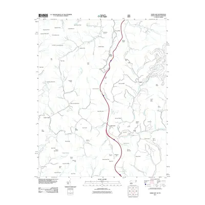 2011 Map of Sams Gap, 2011 Print