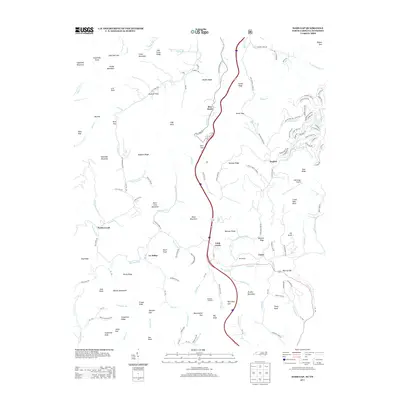 2013 Map of Sams Gap, 2013 Print