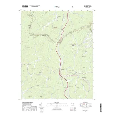 2019 Map of Sams Gap, 2019 Print
