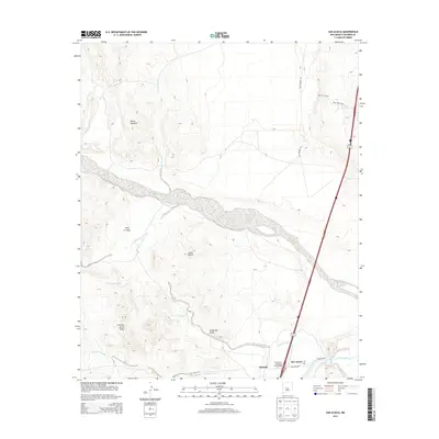 2013 Map of San Acacia, 2013 Print
