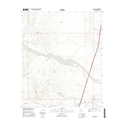 2017 Map of San Acacia, 2017 Print