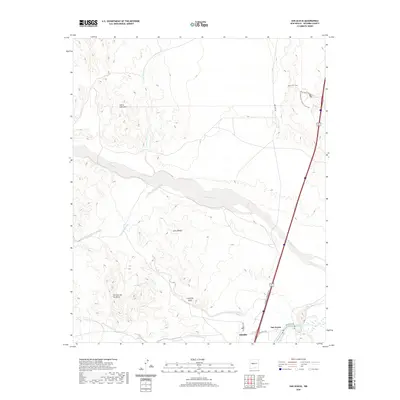 2020 Map of San Acacia, 2020 Print