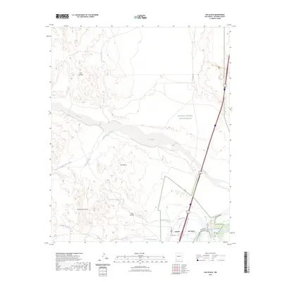 2023 Map of San Acacia, 2023 Print