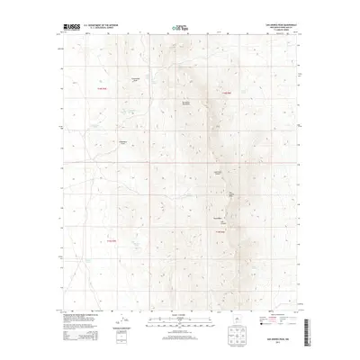 2013 Map of San Andres Peak, 2013 Print