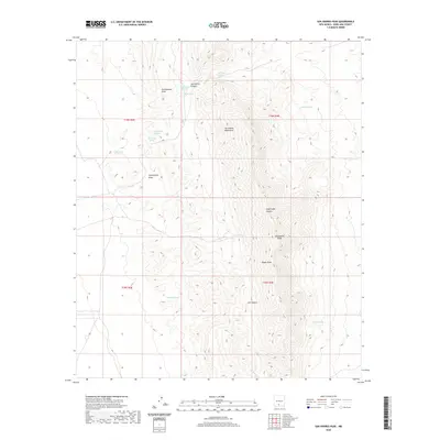 2020 Map of San Andres Peak, 2020 Print