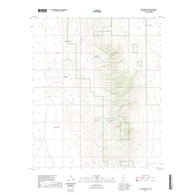 2023 Map of San Andres Peak, 2023 Print