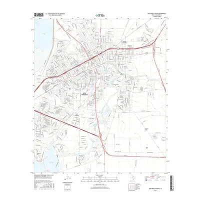 2016 Map of San Angelo South, 2016 Print