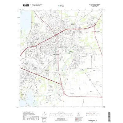 2019 Map of San Angelo South, 2019 Print